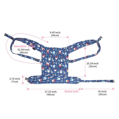 Baby doll carrier for baby girl Premiums soft straps and skin-friendly webbing stuffed animal carrier for kids and toddler facing in facing out and backpack 18 inch doll little flowers design