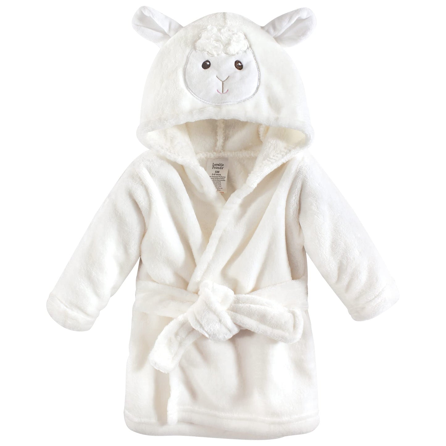 Luvable Friends Unisex Baby Plush Bathrobe and Toy Set