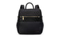 Mini Diaper Bag Backpack-Minimalist bag With Premium Vegan Leather Material With 7 Interior and 5 External Pockets (Onyx)