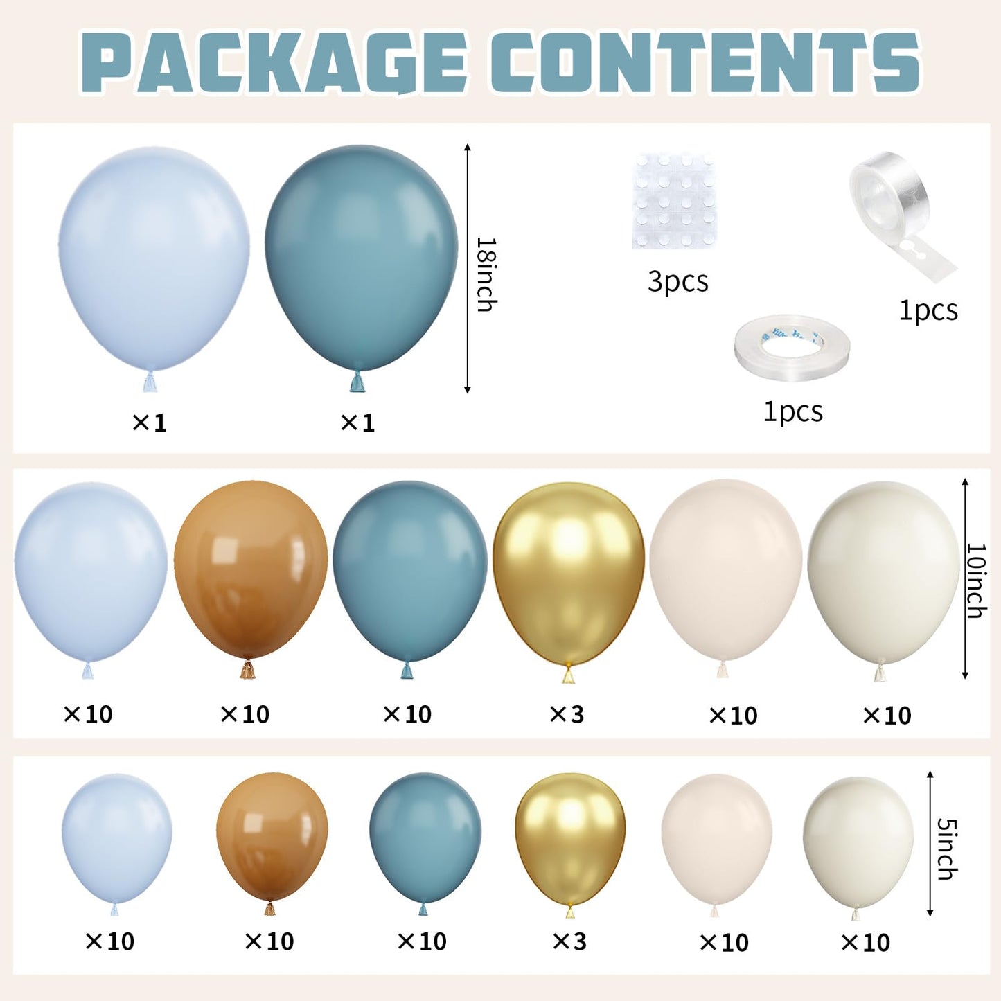 Ivory White Balloon Arch Kit,Boho Balloon Garland with Pastel Orange Cream Beige Champagne Gold White Sand Balloons for Neutral Baby Shower Wedding Boho Bridal Party Decorations