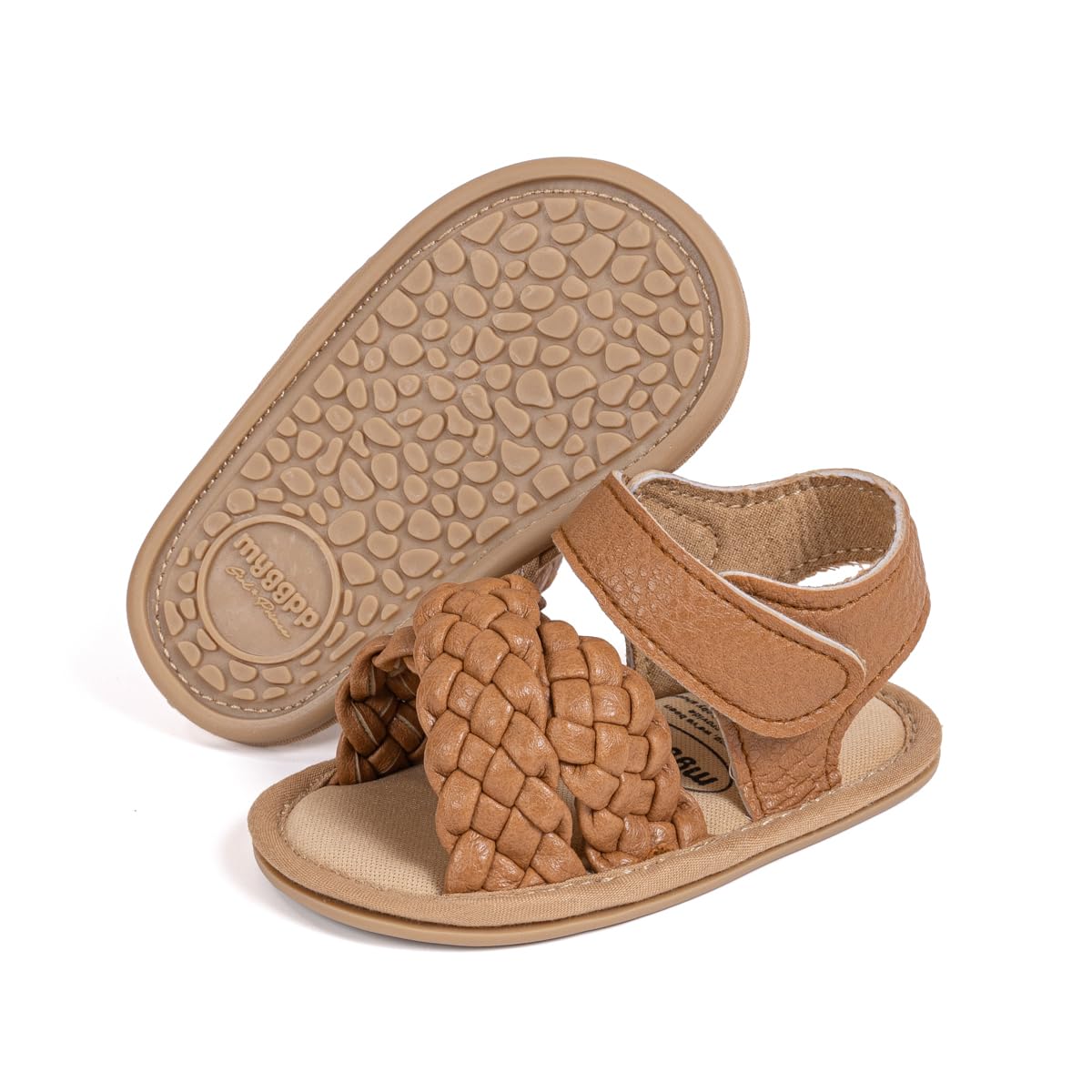 Babelvit Infant Baby Girl Boy Sandals Comfort Premium Summer Outdoor Casual Beach Shoes with Flower Bowknot Anti Slip Rubber Sole Newborn Toddler Prewalker First Walking Shoes