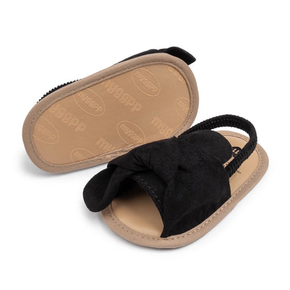 Meckior Infant Baby Girls Boys Summer Sandals Open Toe Lace Princess Dress Wedding Flats Shoes Newborn Toddler Soft Non-slip Sole First Walker Crib Shoes