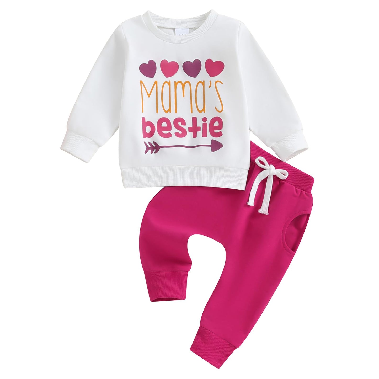 Kaipiclos Toddler Baby Girl Fall Winter Outfit Mamas Girl Long Sleeve Pullover Sweatshirts Jumper Pants Clothes Set