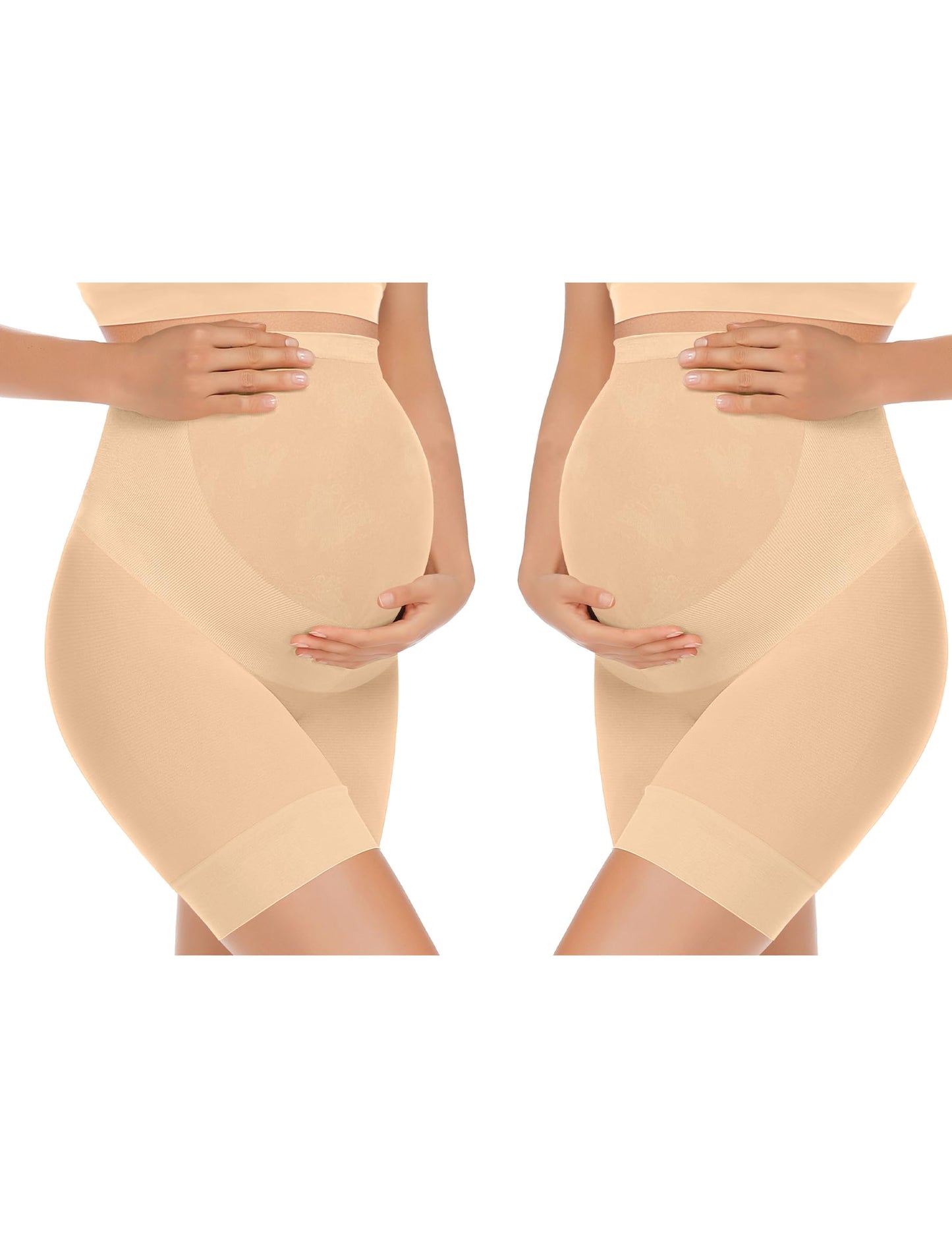KIM S Shape Your Bump Seamless Maternity Shapewear for Dress, Pregnancy Postpartum Prevent Chafing Support-Underwear