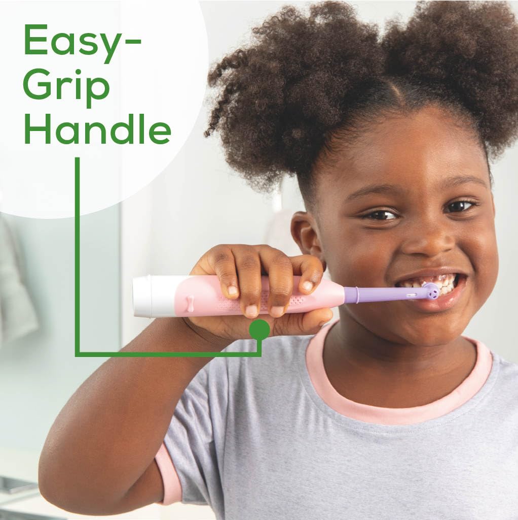Beurer TB10 Kids Electric Toothbrush Kit - Fun Milo The Monkey Cap with 2 Extra-Soft Brush Heads to Help Remove Plaque, 2 Minute Timer, and Rinse Cup, BPA-Free, Safe for Ages 3+