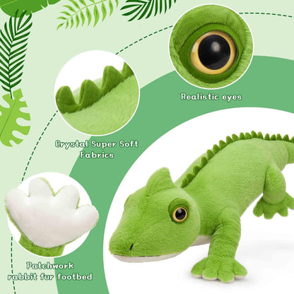 Tezituor 51 inch Giant Alligator Stuffed Animal, 4ft Large Stuffed Crocodile Plush Toy, Hugging Soft Alligator Plush Pillow for Girls Boys