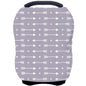 Car Seat Covers Canopy Cover - Multi-use Cover Carseat Canopy, Breathable Breastfeeding Cover, Car Seat Covers for Bbies, Boys & Girls Shower Gifts (Dark Blue Dinosaur)