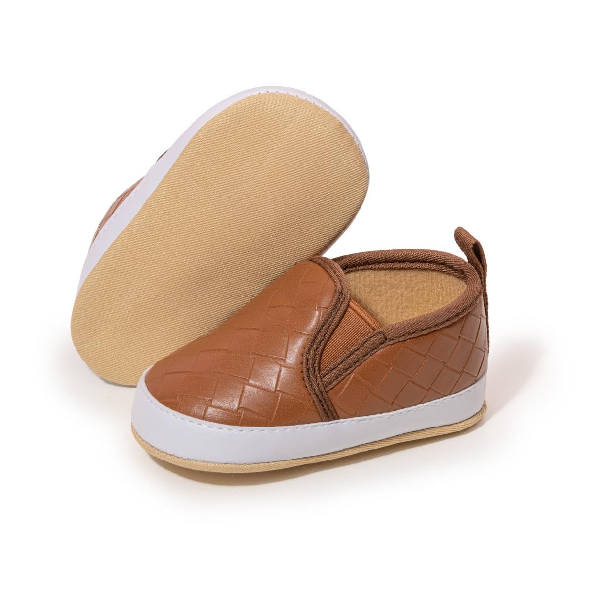 Morbido Infant Baby Boys Girls Canvas Sneaker Toddler Slip On Anti Skid Newborn First Walkers Candy Shoes for 0-18 Months