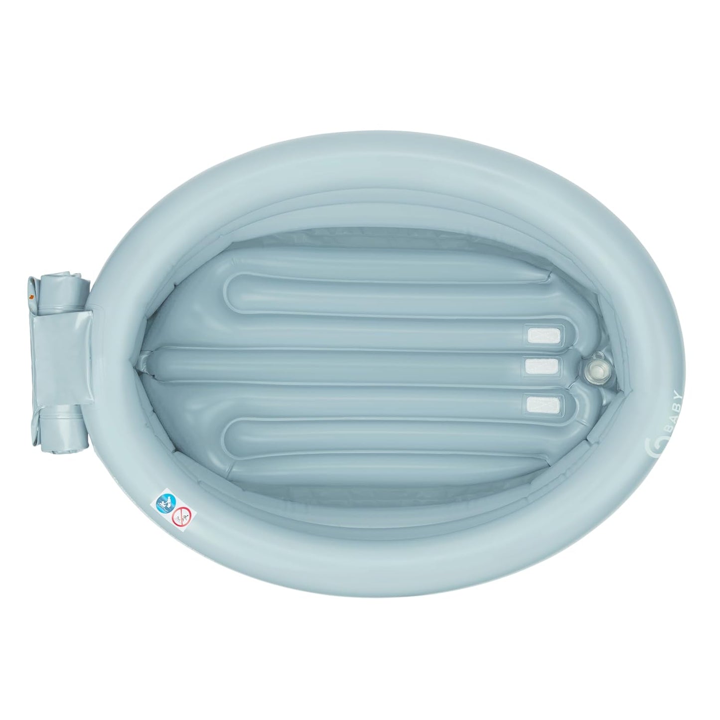 Babymoov Inflatable Bathtub & Pool - Safe, Portable & Grows with Baby (from 0+ Newborn Insert Included)