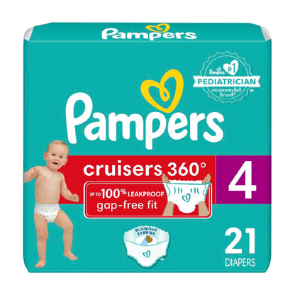 Pampers Diapers - Cruisers 360 - Size 5, 100 Count, Babyproof up to 100% Leakproof Pull-On Diaper