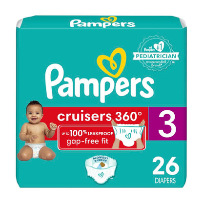 Pampers Diapers - Cruisers 360 - Size 5, 100 Count, Babyproof up to 100% Leakproof Pull-On Diaper