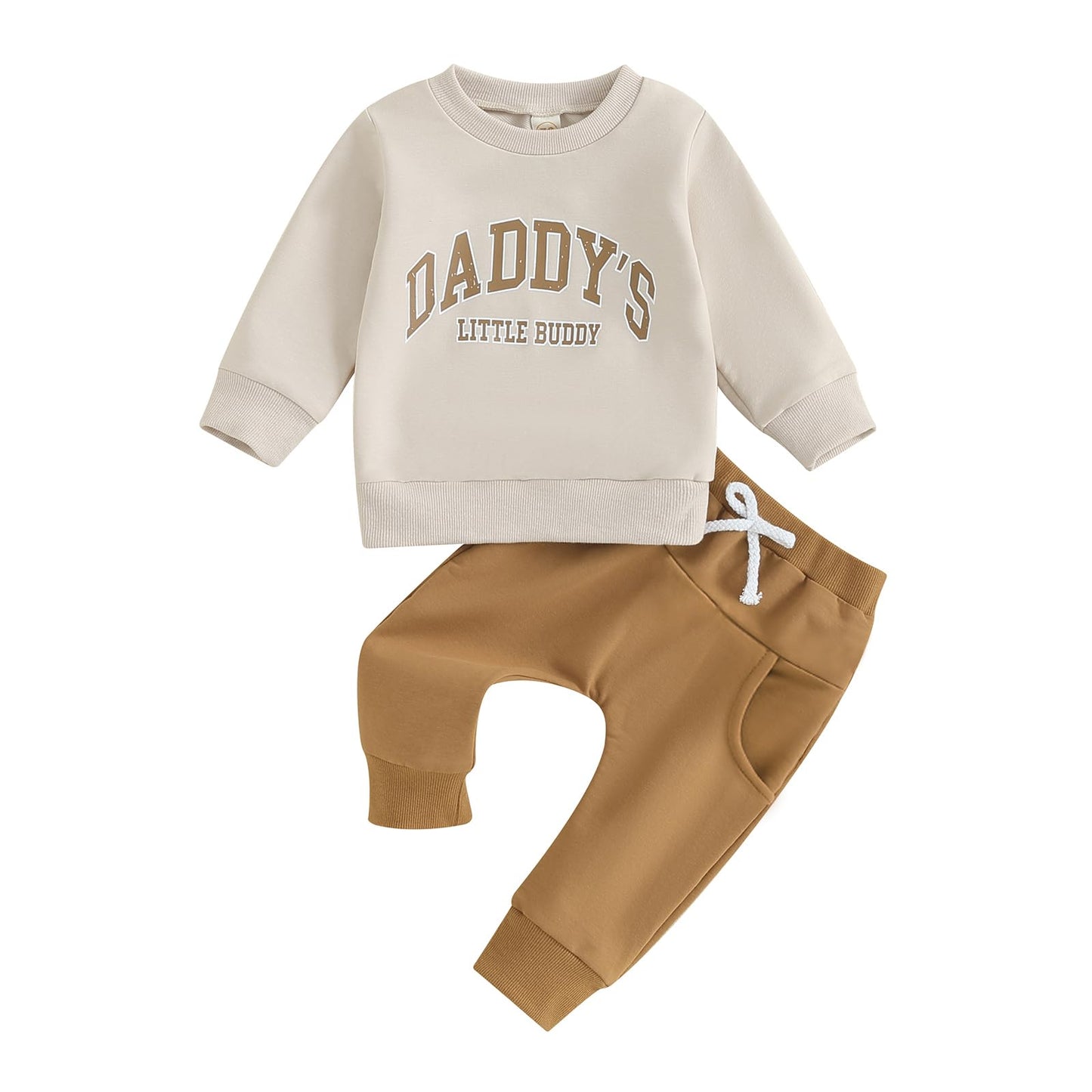 Gender Neutral Baby Boy Girl Fall Winter Clothes Sweatshirt Shirt Pants Toddler Infant Outfit