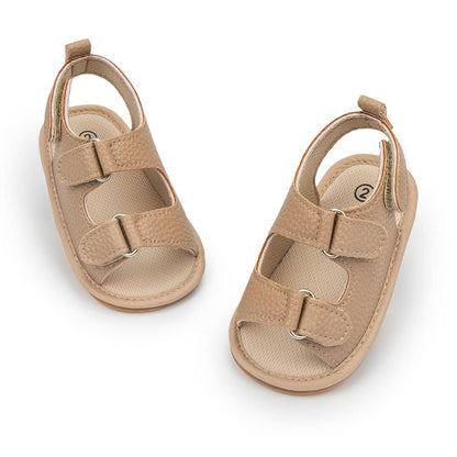 HsdsBebe Infant Baby Boys Girls Summer Beach Sandals Breathable Athletic Anti-slip Soft Sole Newborn First Walker Crib Shoes