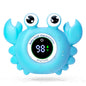 Baby Bath Thermometer with LED Display, Floating Crab Toy – 2-in-1 Water Safety Sensor for Infants, Color-Coded Alerts (Hot/Cold), Bath Tub Temperature Monitor, Cute Floating Bath Toy, Nursery