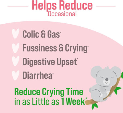 Culturelle Baby Digestive Calm & Comfort Probiotic (Age 0-12 Mos) 8.5Ml, Helps Periodic Colic, Gas, Fussiness, Crying & Digestive Upset In Infants & Newborns, Vegan Non-Gmo Gluten-Free, 1 Mos. Supply
