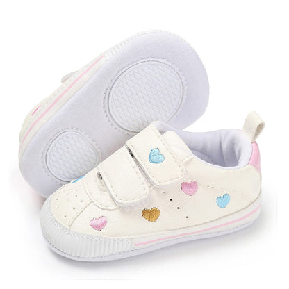 E-FAK Baby Shoes Boys Girls Infant Sneakers Non-Slip Rubber Sole Toddler Crib First Walker Shoes