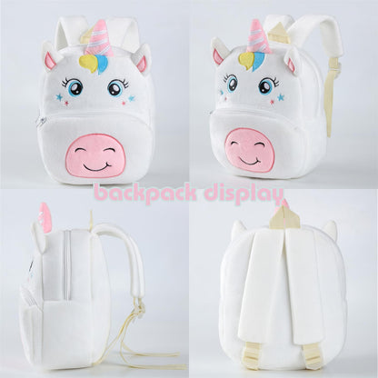 Toddler Backpack for Girls Boys School Small Backpacks Toddler Back Pack Stuffed Animal Backpack Kawaii Kids Mini School Bag Preschool Age 2-4 Unicorn