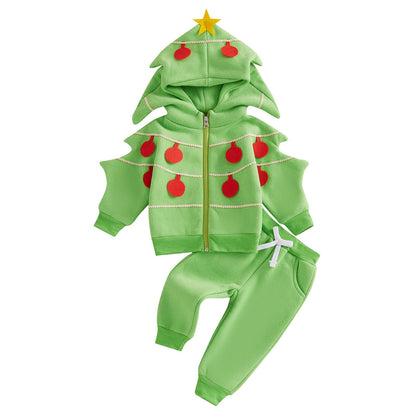 Infant Baby Boy Fall Winter Clothes Outfits Hooded Long Sweatshirt Pants Set Toddler Clothes 6 12 18 24 Months 2T