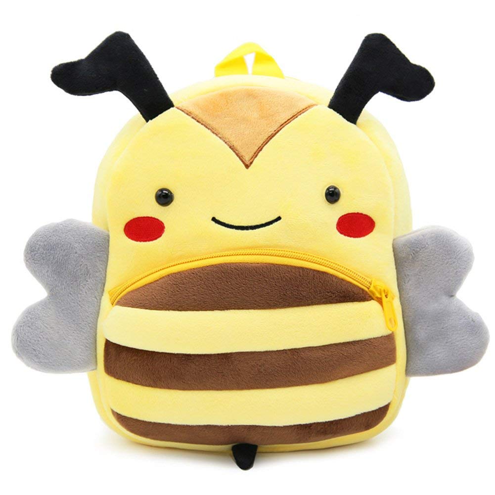NICE CHOICE Cute Toddler Backpack Toddler Bag Plush Animal Cartoon Mini Travel Bag for Baby Girl Boy 2-6 Years(Grey Elephant)