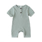 Infant Newborn Baby Boys Girls Cotton Linen Romper Summer Jumpsuit Sleeveless Overalls Clothing Set