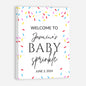 Personalized A Little Snowflake Is On The Way Welcome Sign, Pink, Girl, Winter Baby Shower Canvas