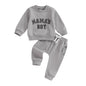 Toddler Baby Mama's Boy Clothes Long Sleeve Sweatshirts Jogger Pant Newborn Boys 2 Piece Outfits Fall Winter