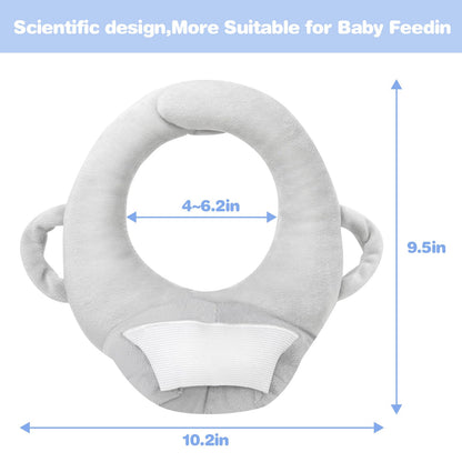 Baby Bottle Holder,Bottle Holder for Baby self Feeding,Baby Bottle Holder Hands Free Feeding,Newborn Bottle Holder,Twin Baby Feeding Pillow,Newborn Essentials (Minty Green）