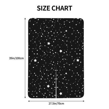9CH Car Seat Covers for Babies, Peekaboo Opening Minky Car Seat Cover for Baby Mom Nursing Breastfeeding Covers, Winter Minky Baby Carrier Cover for Girls Boys (Black Star)