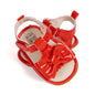 Meckior Baby Toddler Infant Girls PU Leather Soft Open Toe Summer Sandals Flower Princess Flat Shoes