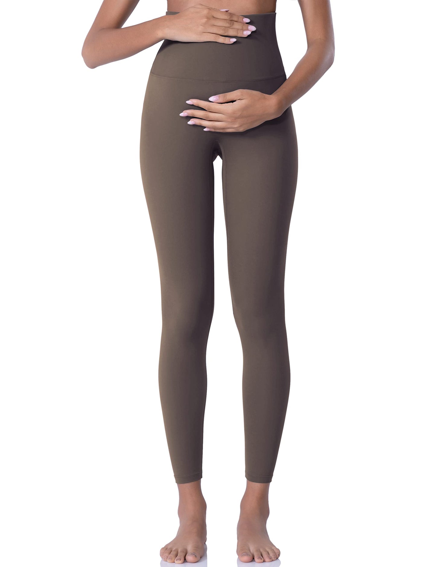 POSHDIVAH Women's Maternity Leggings Over The Belly Pregnancy Yoga Pants Active Wear Workout Leggings