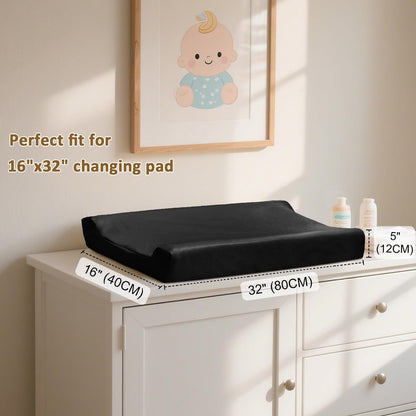 Owlowla Changing Pad Cover,Waterproof Changing Pad Covers-Soft Leather Diaper Changing Table Cover,Fits Standard Changing Pads for Baby Boy Girl（Brown）