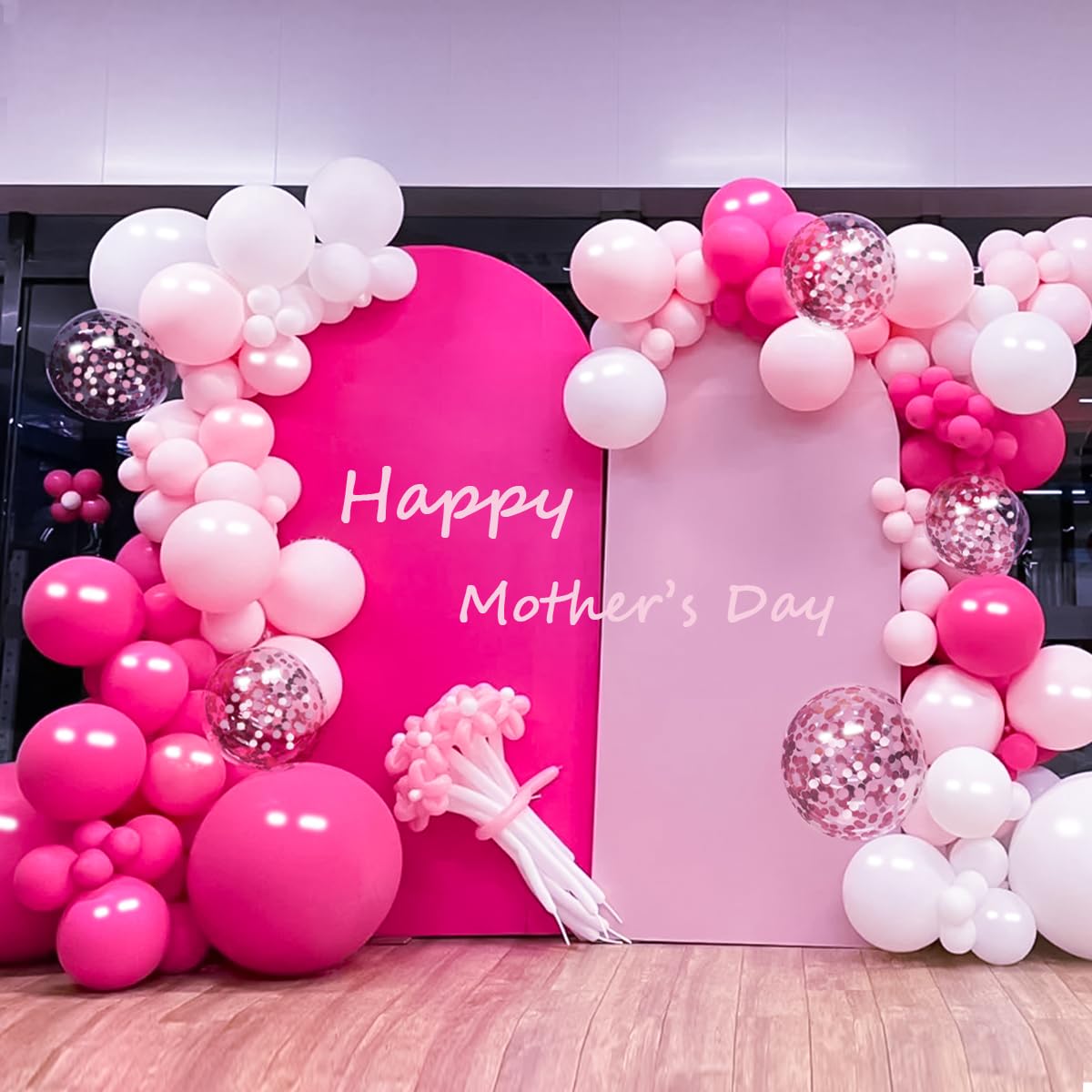 Boho Balloon Garland Arch Kit, 156Pcs Dusty Pink Pastel Brown Metallic Champagne Gold White Balloons for Wedding Baby Bridal Shower Engagement Anniversary Birthday Decorations