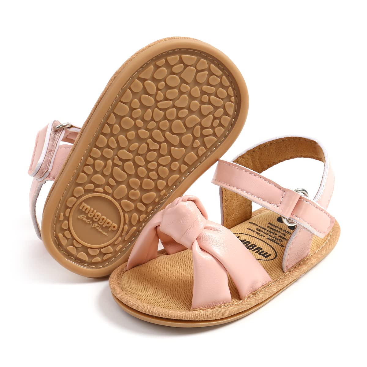 LAFEGEN Infant Baby Girls Summer Sandals Newborn Toddler First Walker Crib Dress Shoes