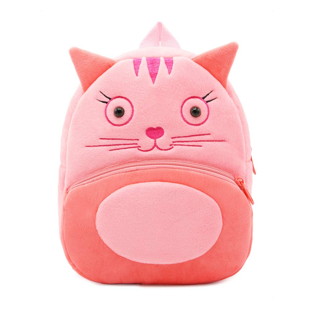 Cute Toddler Backpack Plush Animal Cartoon Mini Travel Daycare Bag for Baby Girl Boy 2-6 Years (Shark Blue)