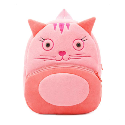 Cute Toddler Backpack Plush Animal Cartoon Mini Travel Daycare Bag for Baby Girl Boy 2-6 Years (Shark Blue)