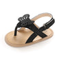 COSANKIM Infant Baby Girls Summer Sandals with Flower Soft Sole Newborn Toddler First Walker Crib Dress Shoes