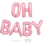 40 Inch Beige OH BABY Balloon for Baby Shower, Large Cream White Oh Baby Balloons Letters with Ribbon, Neutral Ivory Alphabet Oh Baby Balloon Banner Sign for Gender Reveal Backdrop Party Decorations