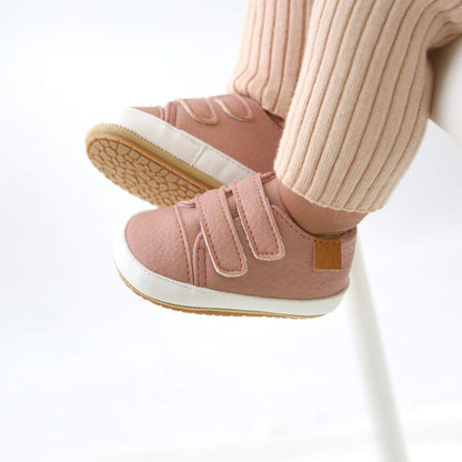 Baby Boys Girls Shoes Non-Slip Rubber Sole High-Top PU Leather Sneakers Infant First Walking Shoes Toddler Crib Shoes Newborn Loafers Flats.