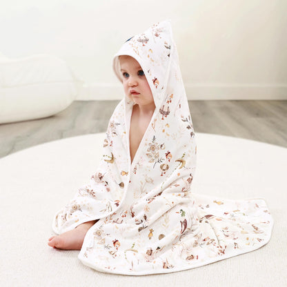 GRSSDER Baby Hooded Towel 2 Pack for Newborn, Super Soft Bath Towels with Original Design, Ultra Absorbent Knit Terry, Large Toddler Towels with Hood for Girls, Shower Gifts for Infant, 34"x 34"