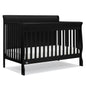 Delta Children Simmons Kids Carter 6-in-1 Convertible Crib - Greenguard Gold Certified, Black Ebony