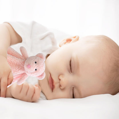 Baby Brown Teddy Bear Soft Stuffed Animal Security Blanket, Plush Bear Character Lovey Blanket, Baby Shower/Nursery Gift, Newborn Infant Toddler Snuggle Blankie for Boys Girls, 14 Inches