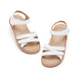 Felix & Flora Toddler Girls Sandals Soft Rubber Flats Summer Baby Flower Girl Shoes.