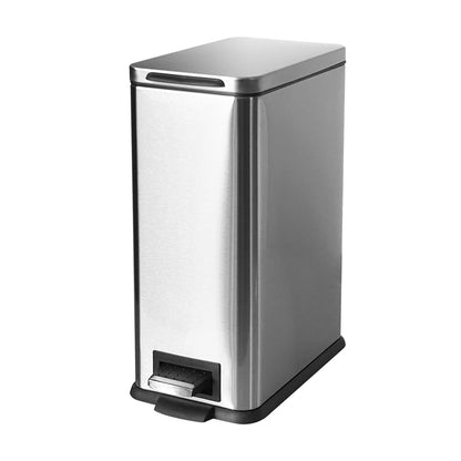 Diaper Pail, Baby Diaper Trash Can with Removal Inner Liner, Childproof Lock, Stainless Steel Garbage Pail with lid, Soft Close, Odor Control Diaper Disposal Bin, 4 Gallon Pink Diaper Can