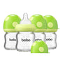 YOHKOH Natural Glass Baby Bottle with Natural Response Nipple, Newborn Anti-Colic Baby Bottles, Wide Neck Mushroom Cap Baby Bottle, Clear (8.8ounce (Pack of 4), Multicolour1)