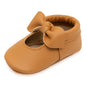 BirdRock Baby Bow and Knot Moccasins - Genuine Leather Baby Girl Shoes