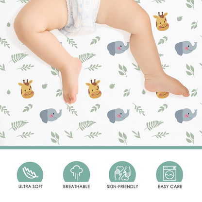 3-Piece Crib Sets for Boys - Ultra Soft Baby Boy Crib Bedding Set Includes Crib Comforter, Sheet & Skirt (Dinosaur)