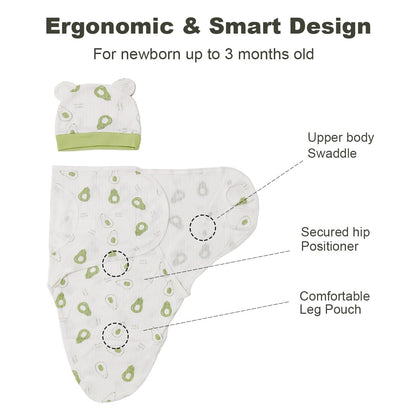 3-Pack Organic Baby Swaddle Sleep Sacks - Newborn Swaddle Sack - Baby Sleep Sack - Baby Swaddle Blanket Wrap…