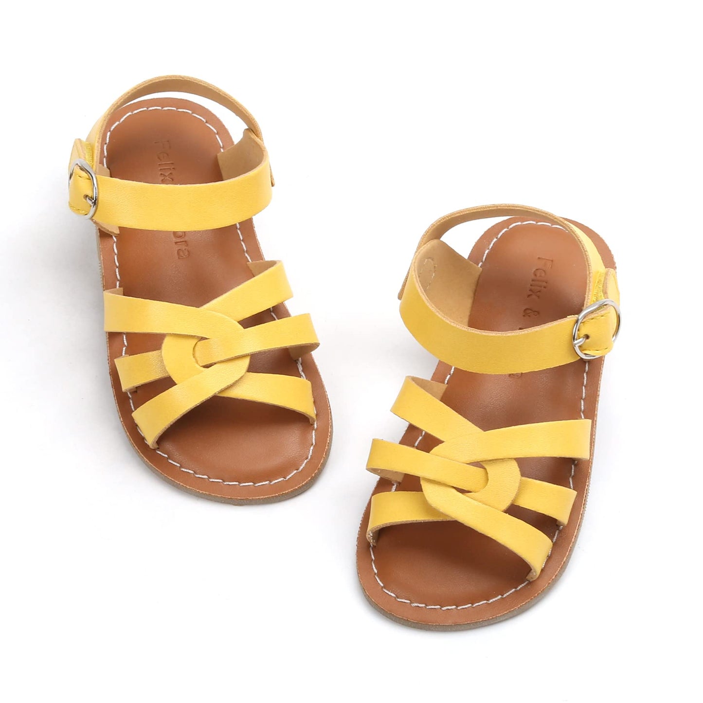 Felix & Flora Toddler Girl Sandals - Little Girl Easter Summer Dress Shoes Lightweight Open Toe Beach Holiday.