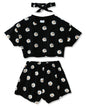 WESIDOM Toddler Girl Clothes Baby Girls Outfits 6M-5T Summer Floral Print Shirt+Shorts+Headband 3pcs Baby Clothing