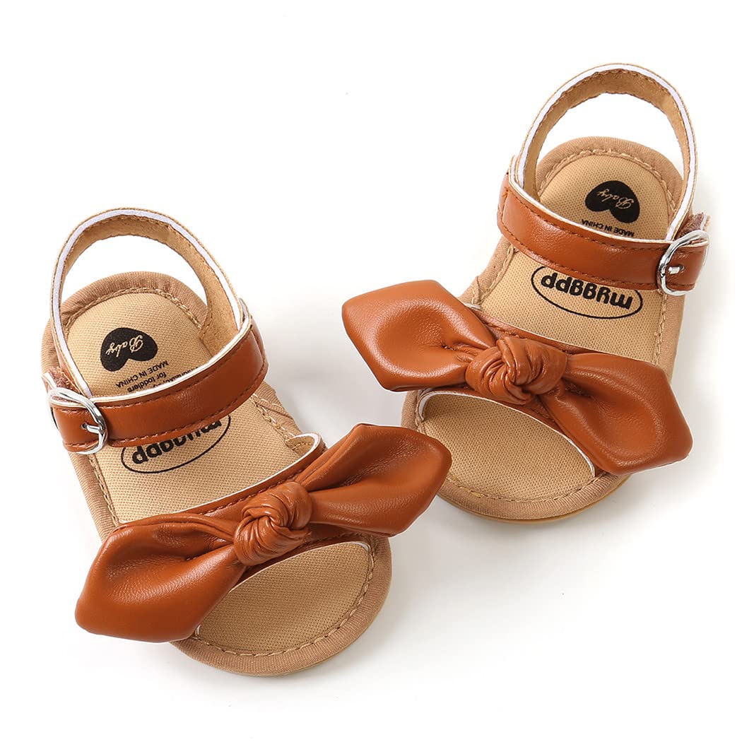 Infant Baby Boys Girls Sandals Summer Baby Wedding Dress Flat Shoes Newborn Crib Shoes First Walkers Prewalkers Shoes